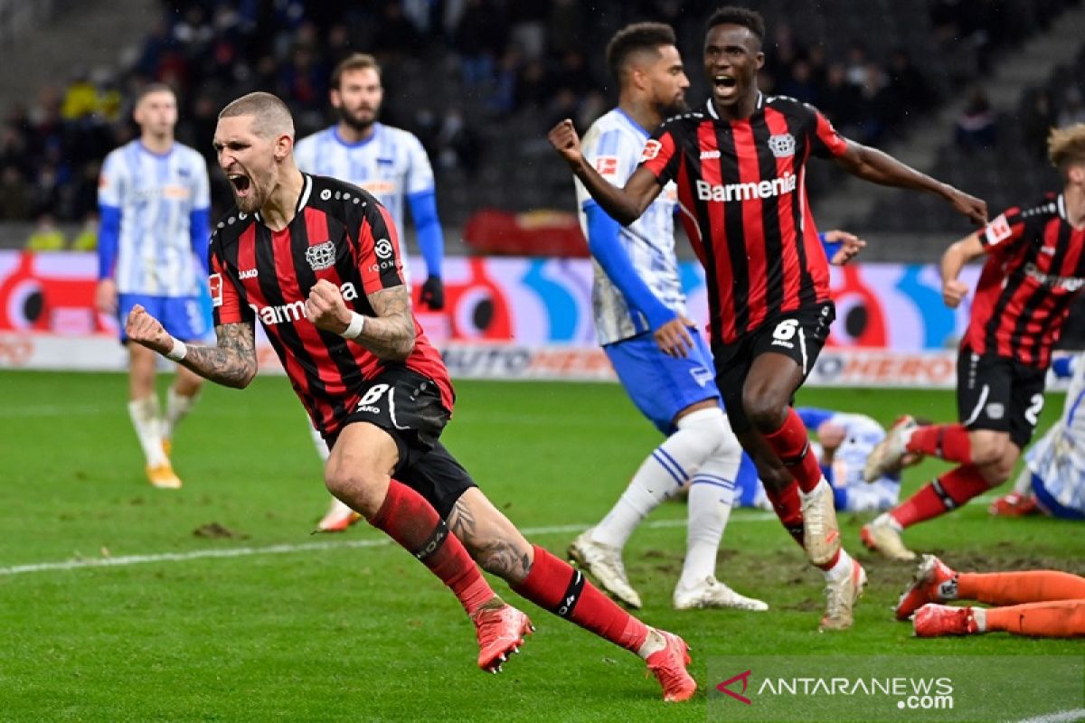 Liga Jerman: Leverkusen hindari kekalahan lawan Hertha pada menit-menit terakhir