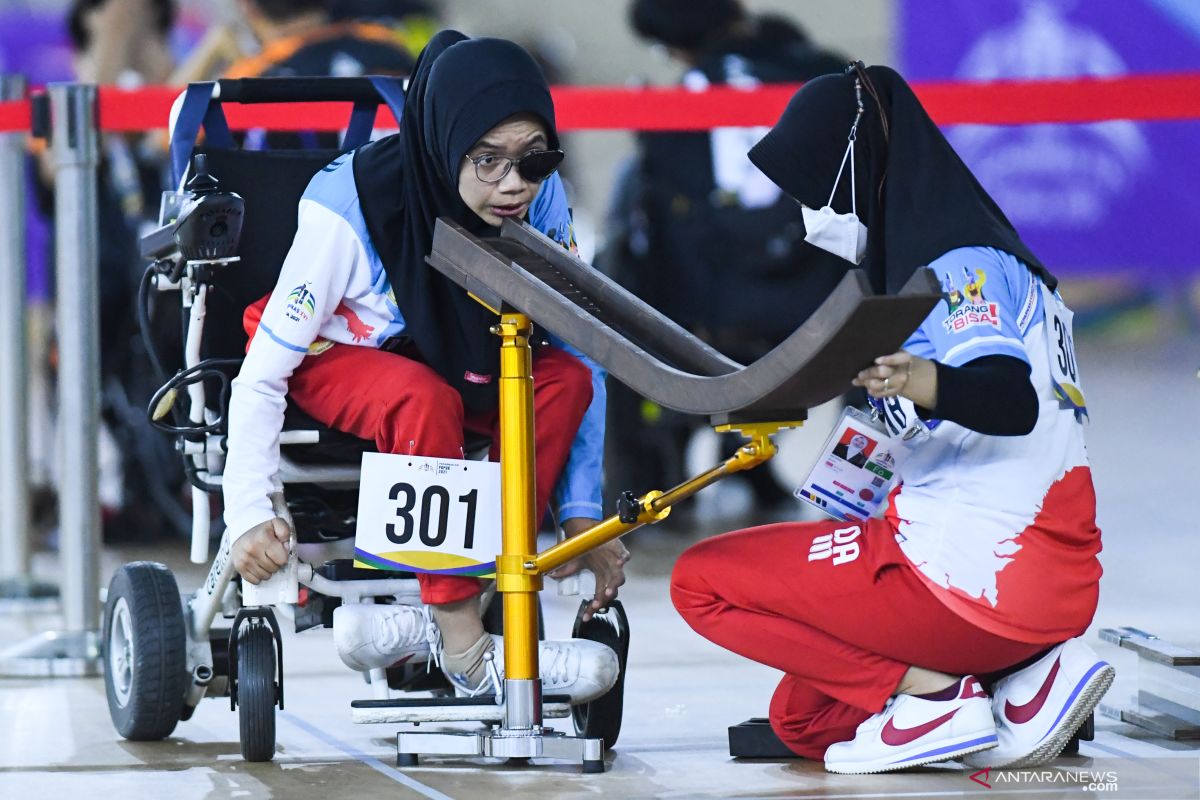 Pelaksanaan pertandingan boccia hari pertama berjalan lancar