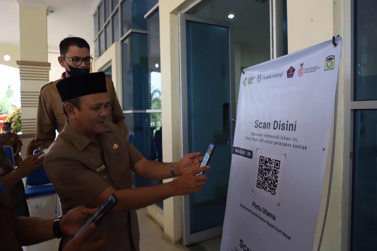 Pemkab Aceh Besar terapkan Barcode PeduliLindungi