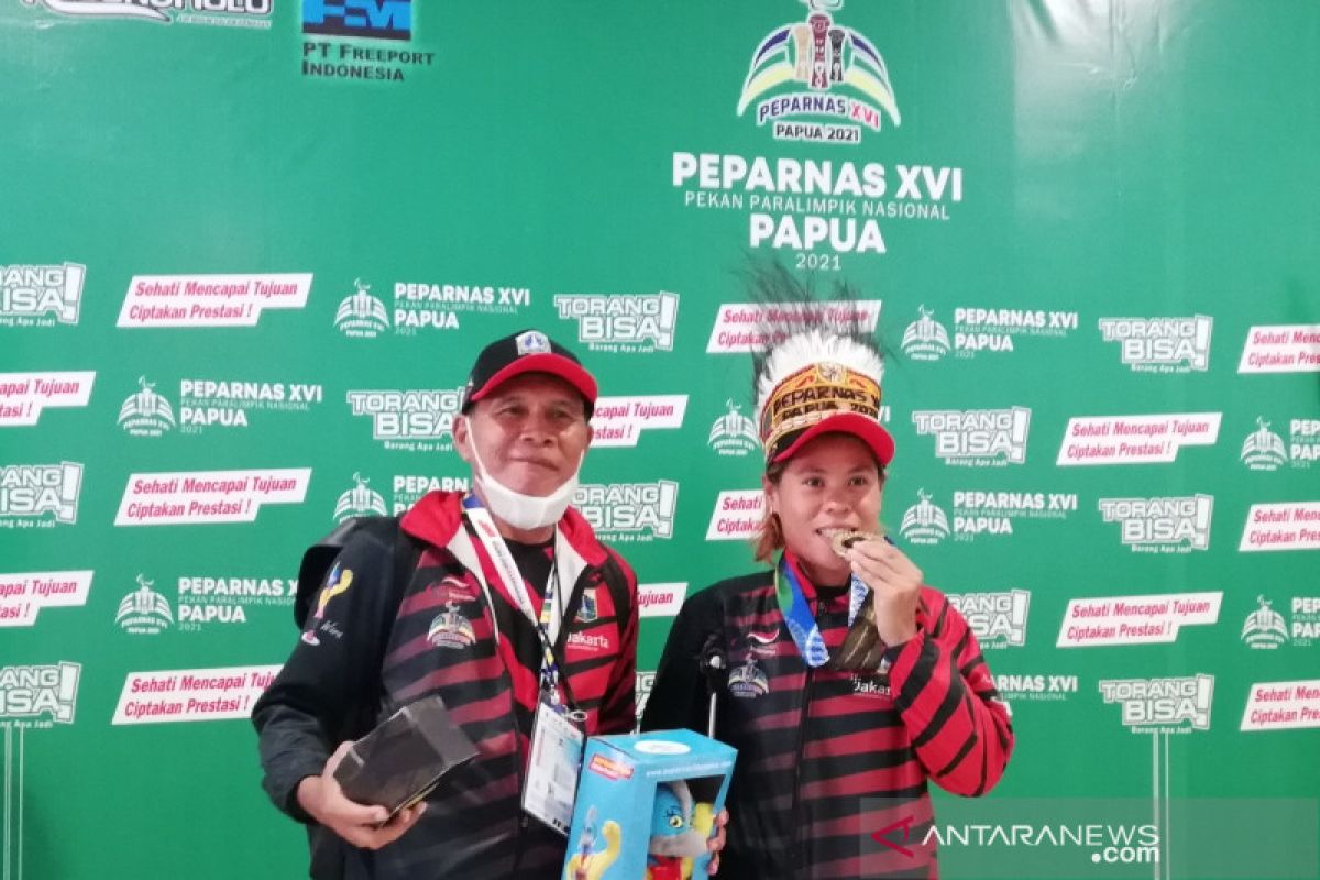 Maria Goreti pecahkan rekor 1500 meter putri T54 di Peparnas XVI Papua