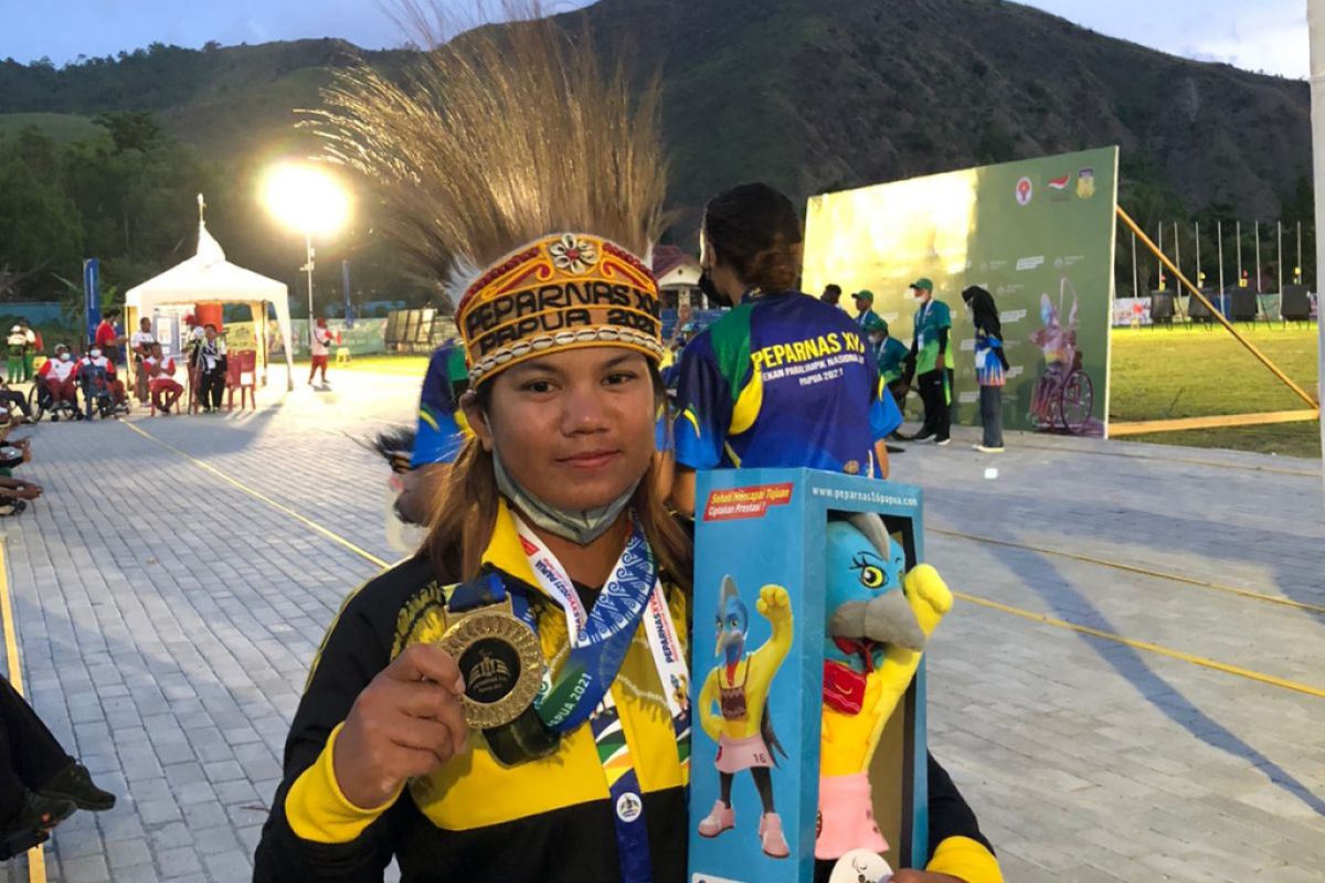 Irma Yunita bawa panahan NPC Kalsel meraih medali emas di Peparnas Papua