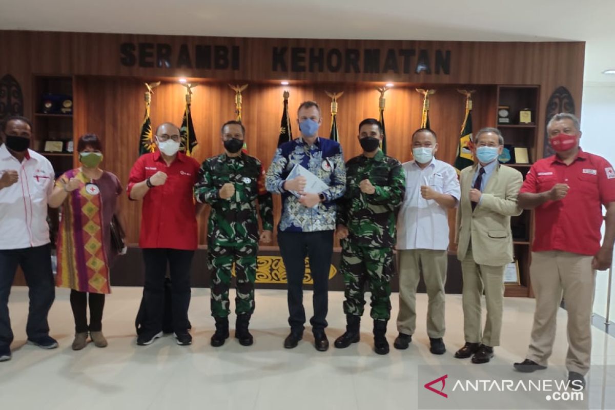 Pangdam Kasuari Terima Kunjungan Delegasi ICRC