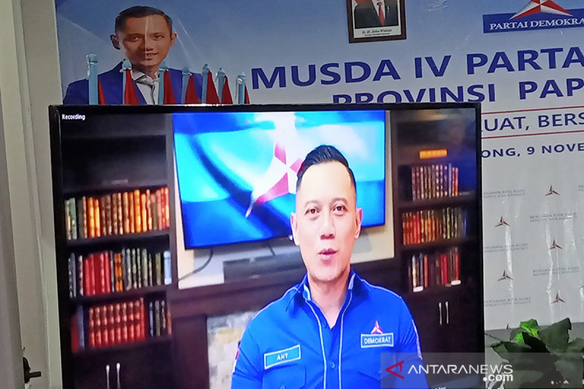 AHY minta pengurus Demokrat Papua Barat tetap waspada COVID-19