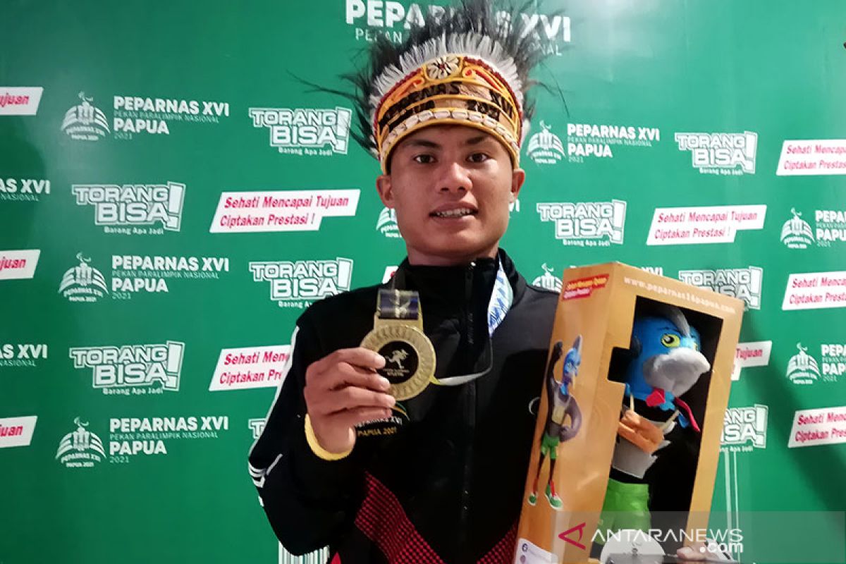 Sprinter debutan Sulsel Usman pecahkan rekornas di Peparnas Papua