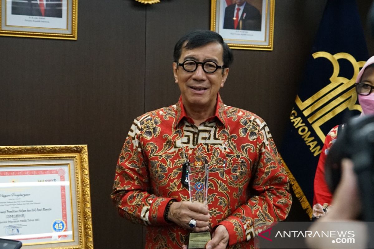 Kemenkumham raih Top 45 Kompetisi Inovasi Pelayanan Publik 2021