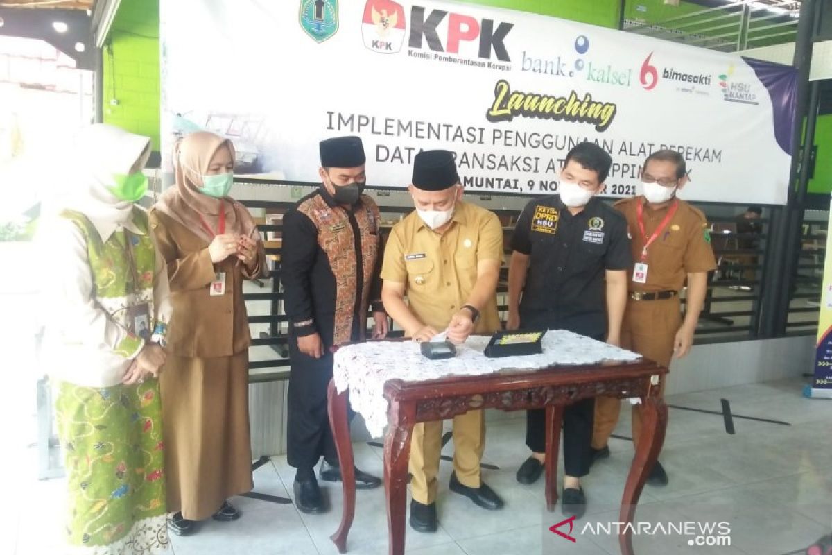 Bupati HSU resmikan Launching Alat Rekam data transaksi