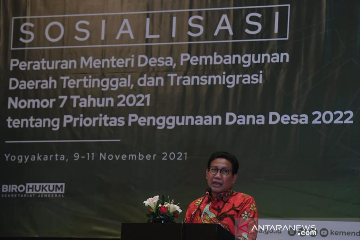 Dana desa 2022 diprioritaskan untuk  PEN dan penanganan bencana