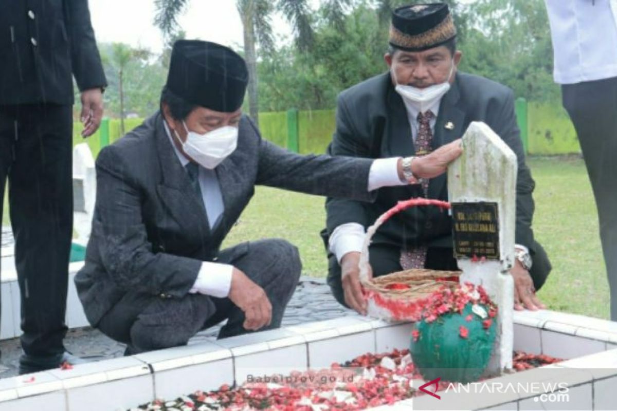 Wagub Babel dan Forkopimda ziarah ke Makam Pahlawan