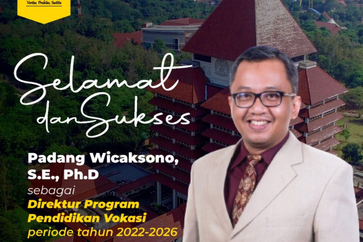Padang Wicaksono terpilih menjadi direktur program pendidikan vokasi UI