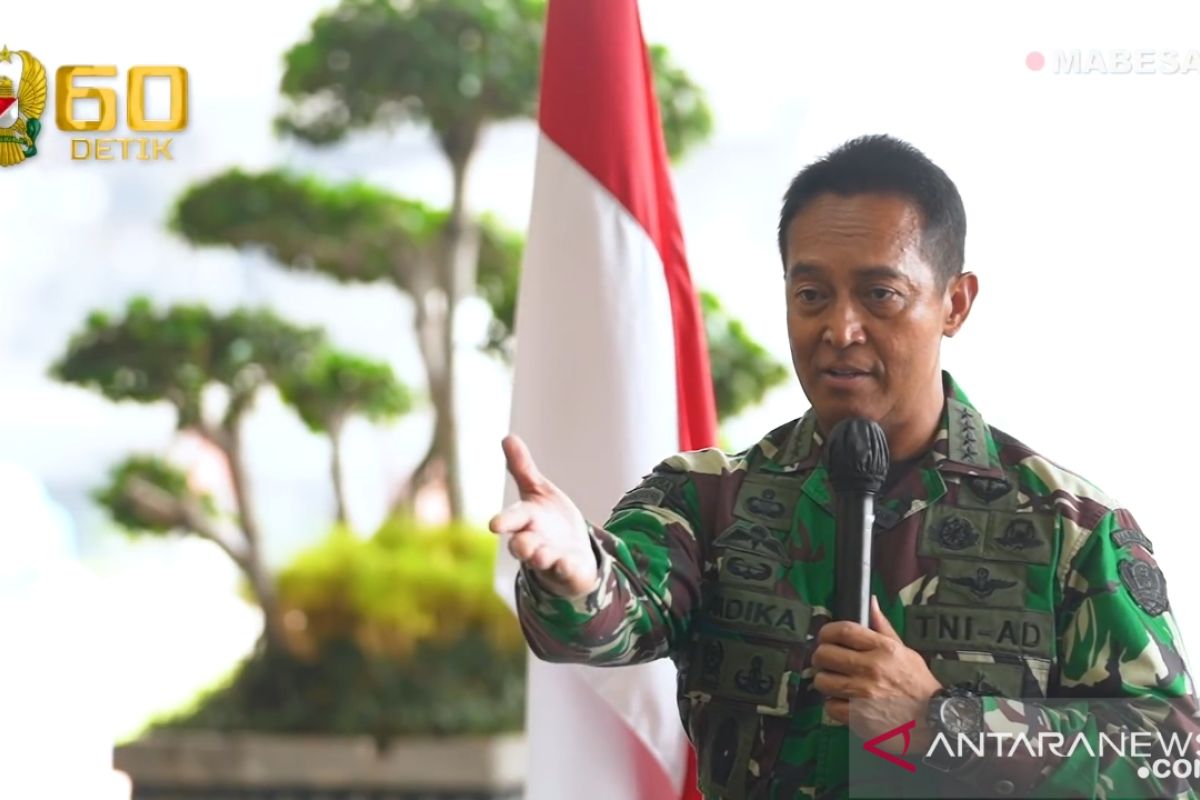 Presiden Jokowi akan lantik Panglima TNI Andika Perkasa pekan depan