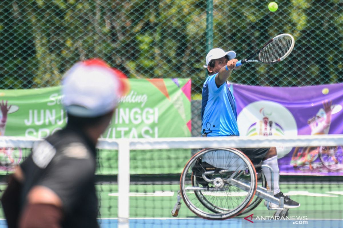 Hasil semi final tenis lapangan kursi roda Peparnas kelas elite Kamis