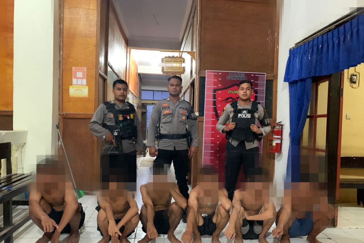 Mabuk dan tikam pejalan kaki, enam remaja di Sumbawa diamankan
