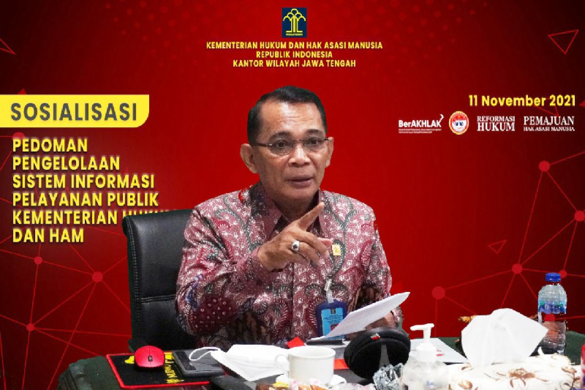 Kumham Jateng sosialisasikan Sistem Informasi Pelayanan Publik Nasional