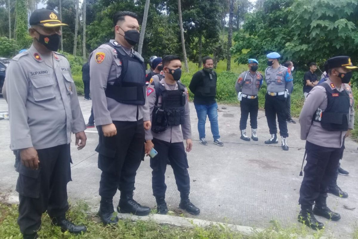 Ratusan personel polisi amankan penertiban lahan di KEK Bitung