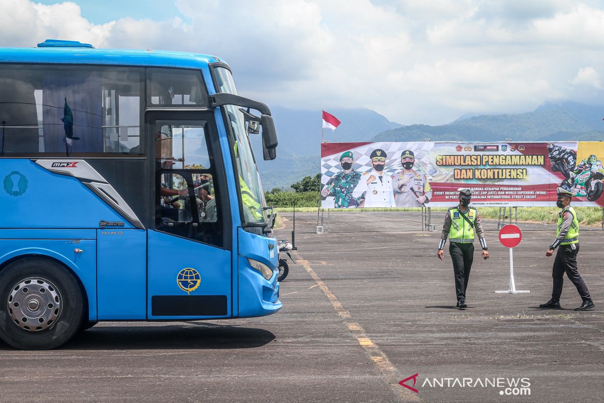 146 bus dukung kelancaran arus lalu lintas ajang balap WSBK di Mandalika
