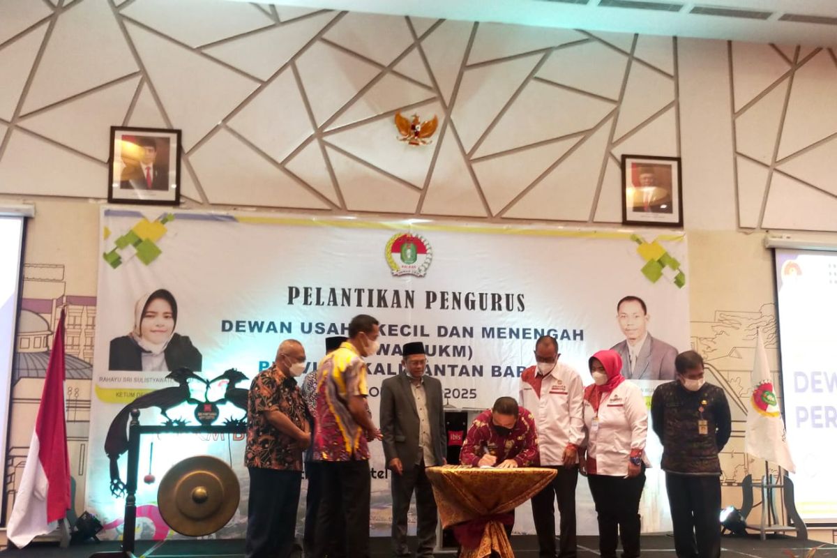 Dewan UKM Kalimantan Barat dilantik dorong majukan pelaku usaha lokal
