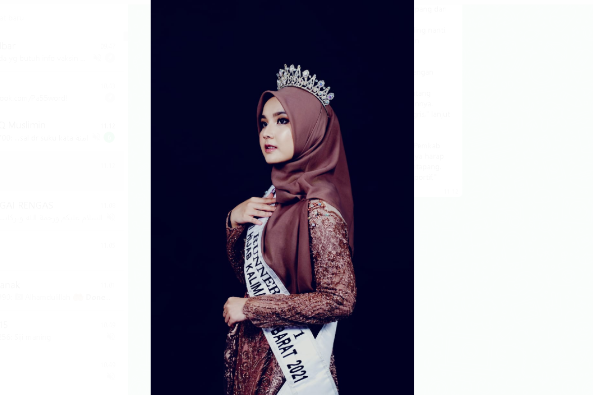 Pemkab Ketapang Dukung Penuh Ulfi di Grand Final Ajang Pemilihan Putri Hijab Indonesia 2021