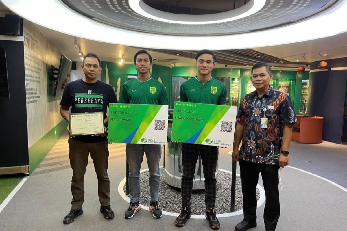 Pemain Persebaya resmi terdaftar BPJS Ketenagakerjaan