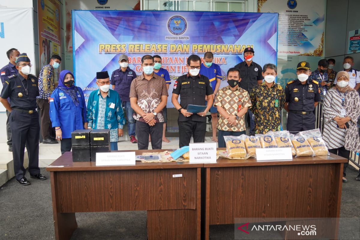 Kepala Kanwil Banten ikut dalam pemusnahan narkotika