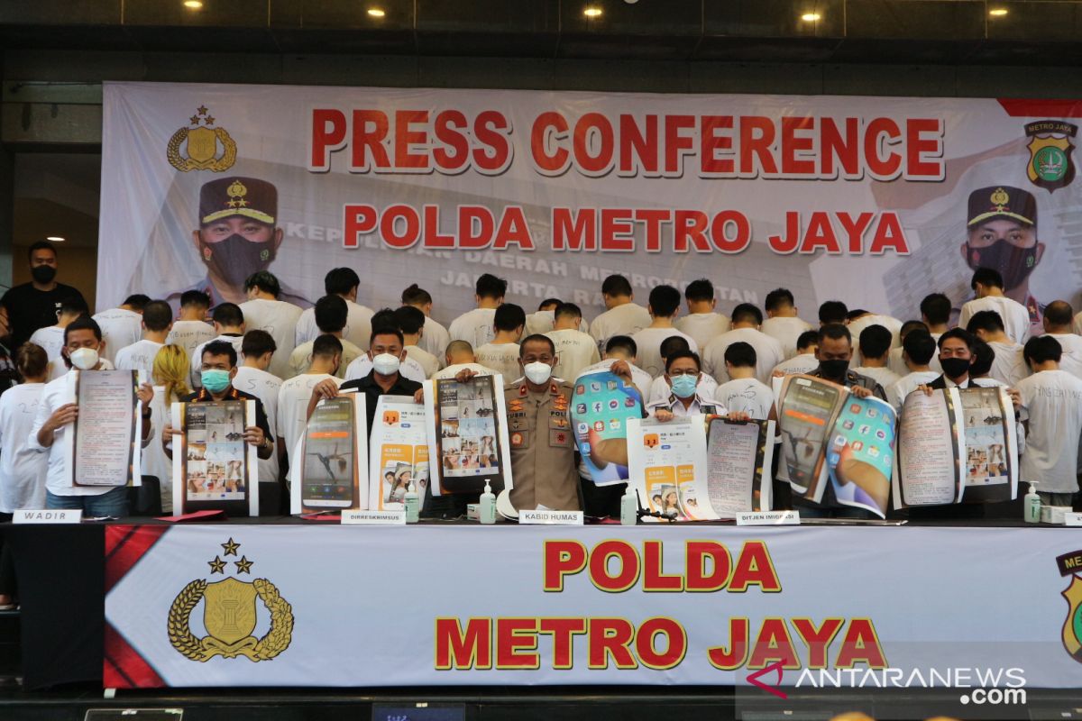 Polda Metro Jaya tangkap 48 WN China dan Vietnam terkait pencurian data