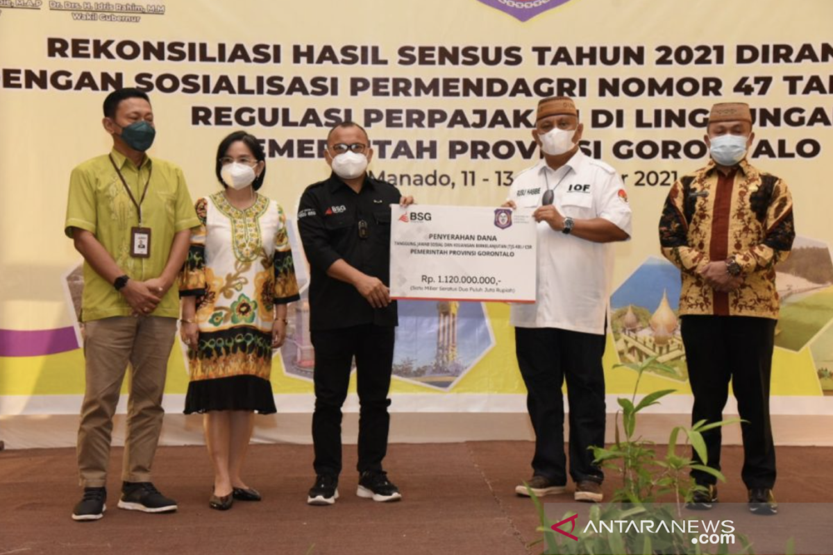 Pemprov Gorontalo terima CSR Bank Sulut-Gorontalo Rp1,2 miliar