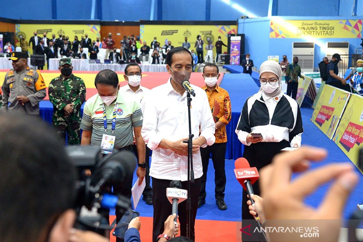 Presiden Jokowi apresiasi pelaksanaan Peparnas XVI Papua 2021