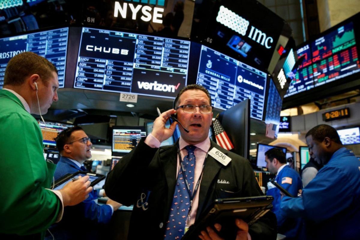 Wall Street bervariasi, Nasdaq berakhir lebih rendah untuk hari kedua