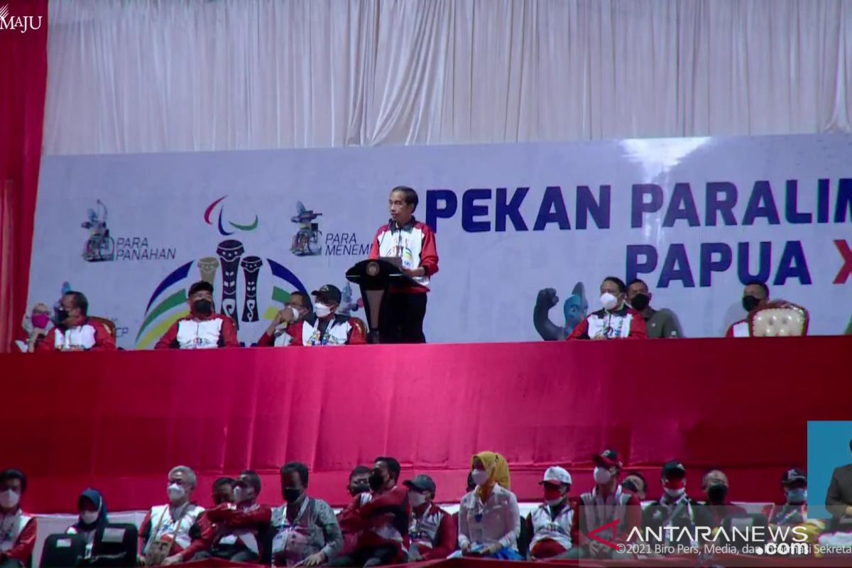 Presiden Jokowi sebut Peparnas XVI Papua tunjukkan "Torang hebat"