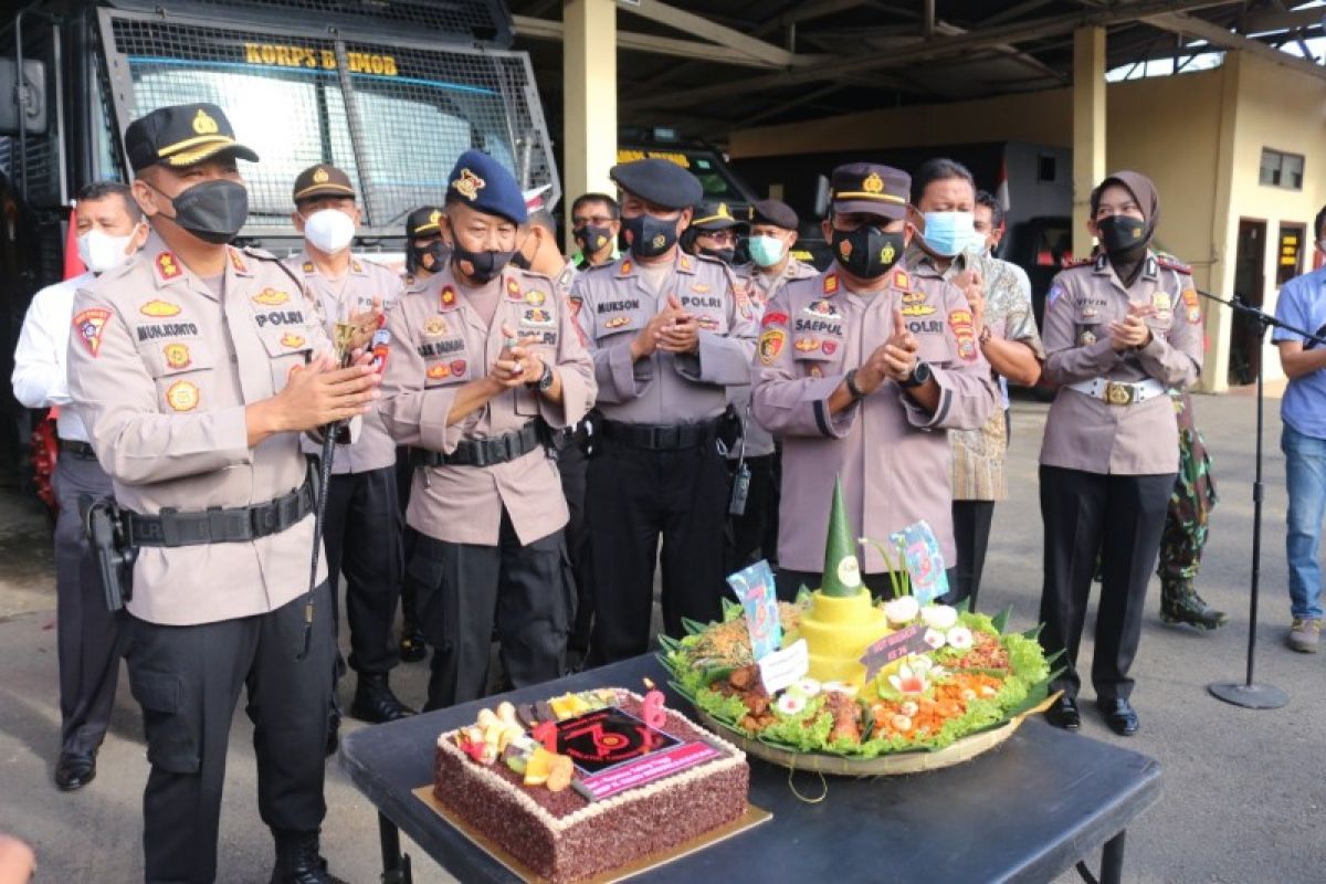 Kapolres rayakan HUT Brimob di Batlyon B Tebing Tinggi