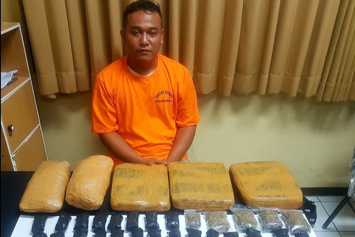 Polda Bali ungkap peredaran 5,4 kg ganja dari lapas