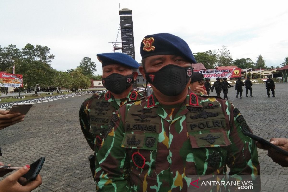 Brimob Polda Sulawesi Tenggara berkomitmen bantu pemerintah tangani pandemi