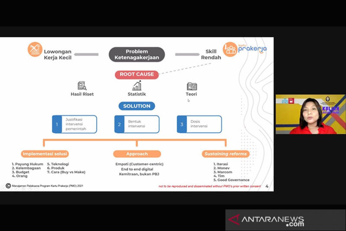 Kartu Prakerja didesain sebagai inovasi layanan publik