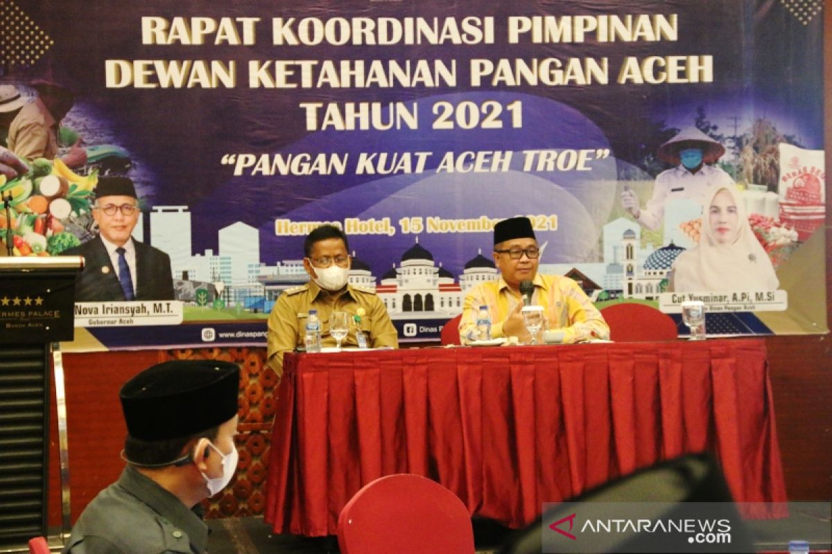 Pimpin Rakor di Banda Aceh, Bupati Aceh Barat paparkan dua solusi ketahanan pangan di Aceh