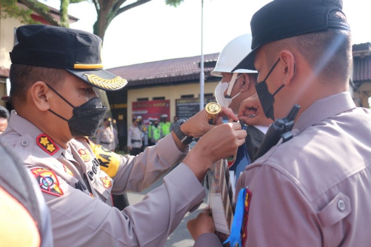 Polres Tebing Tinggi apel gelar pasukan Operasi Zebra Toba 2021