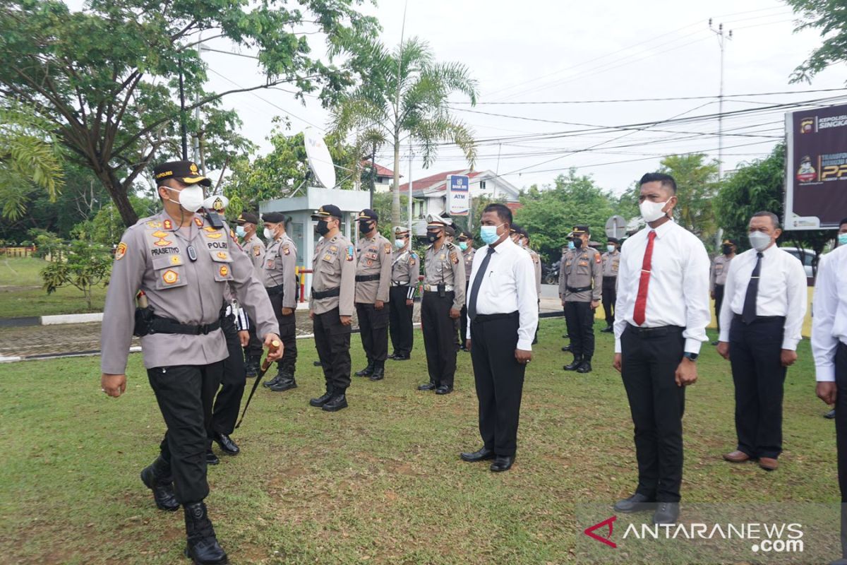 Polres Singkawang gelar pasukan Operasi Zebra Kapuas Tahun 2021