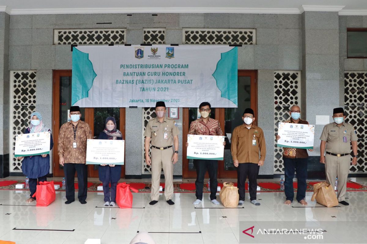 400 guru honorer Jakpus dapat bantuan Rp1 juta dari Baznas