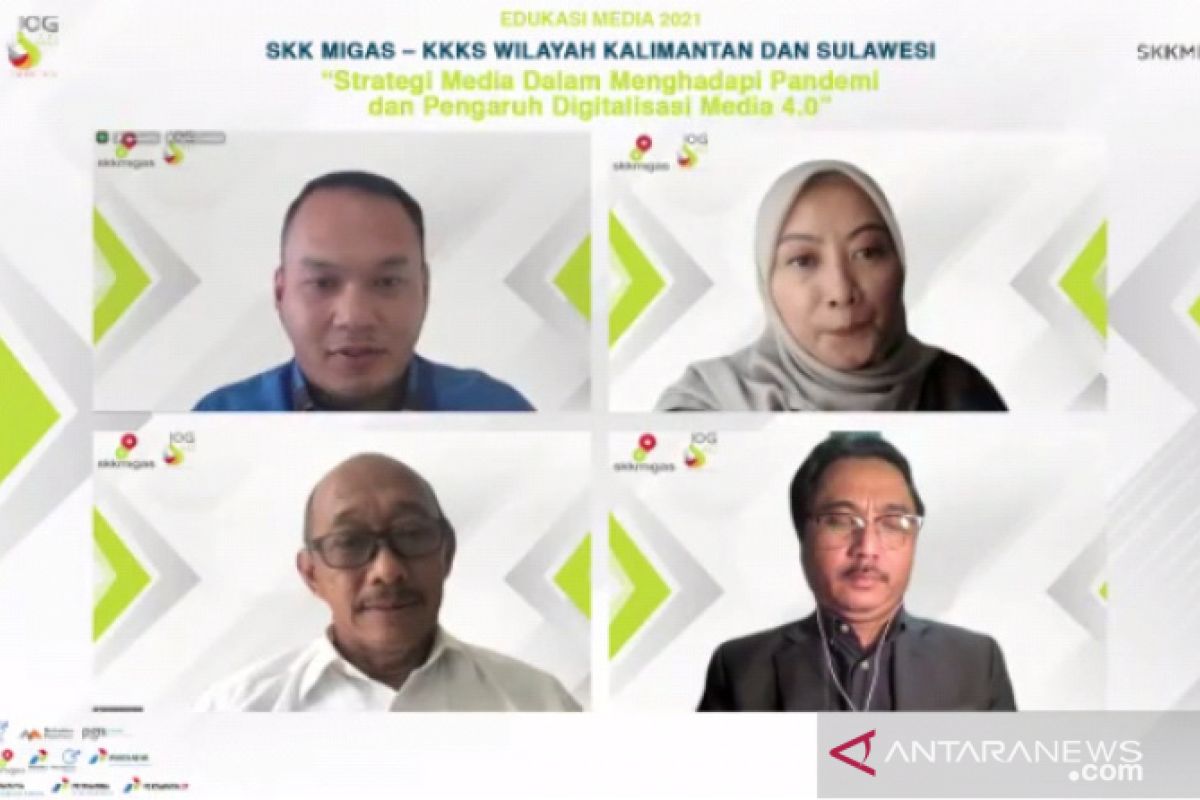 Wabinar SKK Migas-KKKS: Edukasi media untuk strategi hadapi pandemi COVID-19