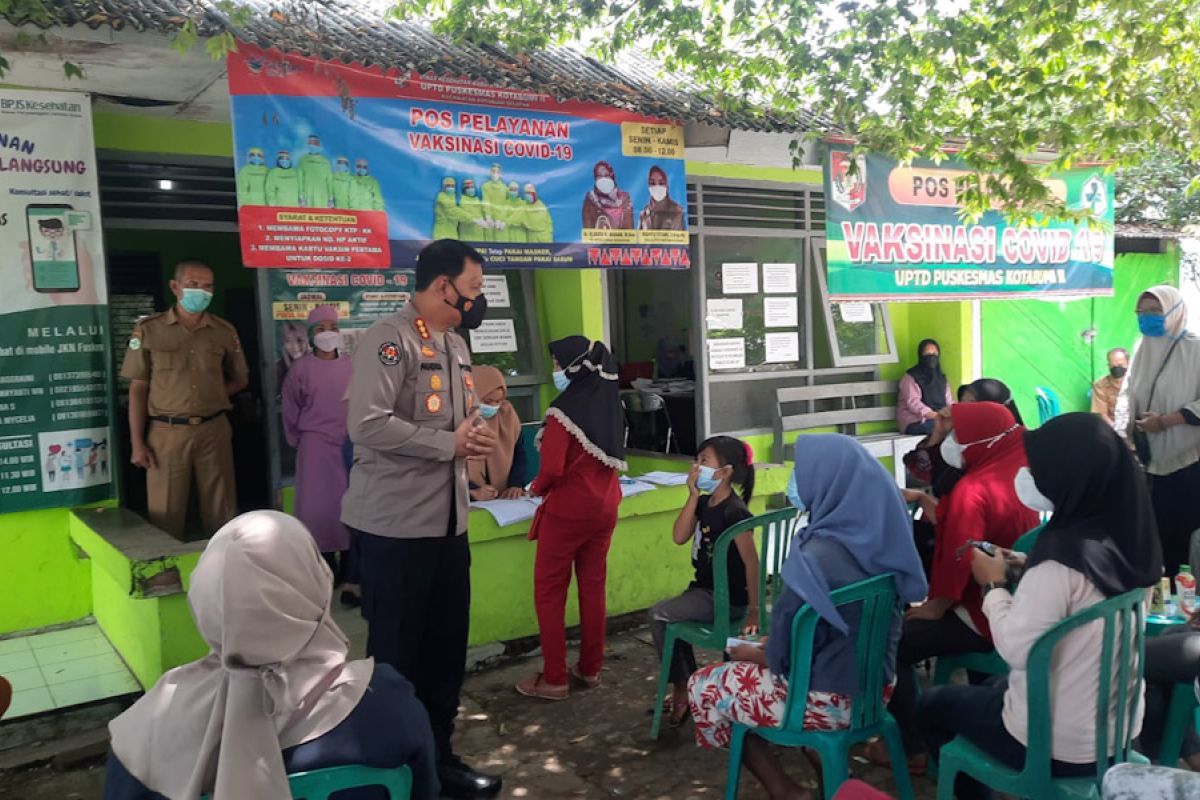 Pamatwil Polda Lampung kunjungi Polres Lampung Utara terkait percepatan vaksinasi