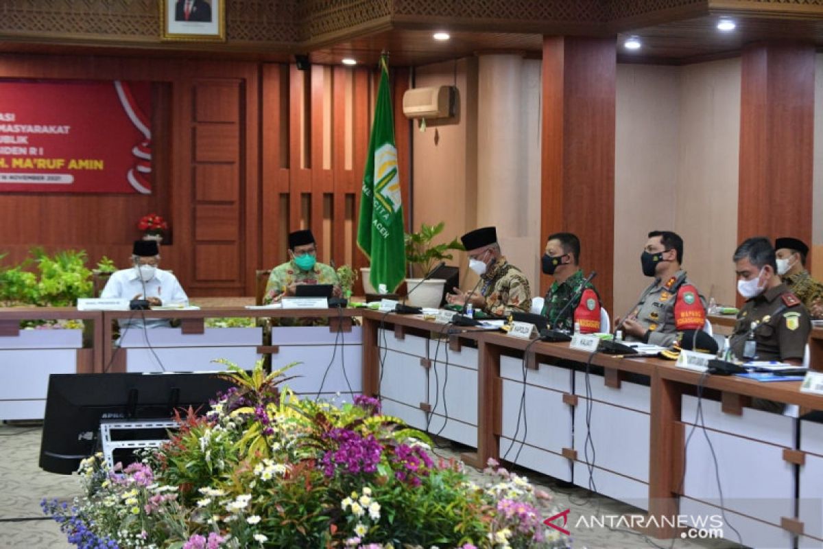 Wapres Ma'ruf minta Aceh optimalkan teknologi untuk pelayanan publik