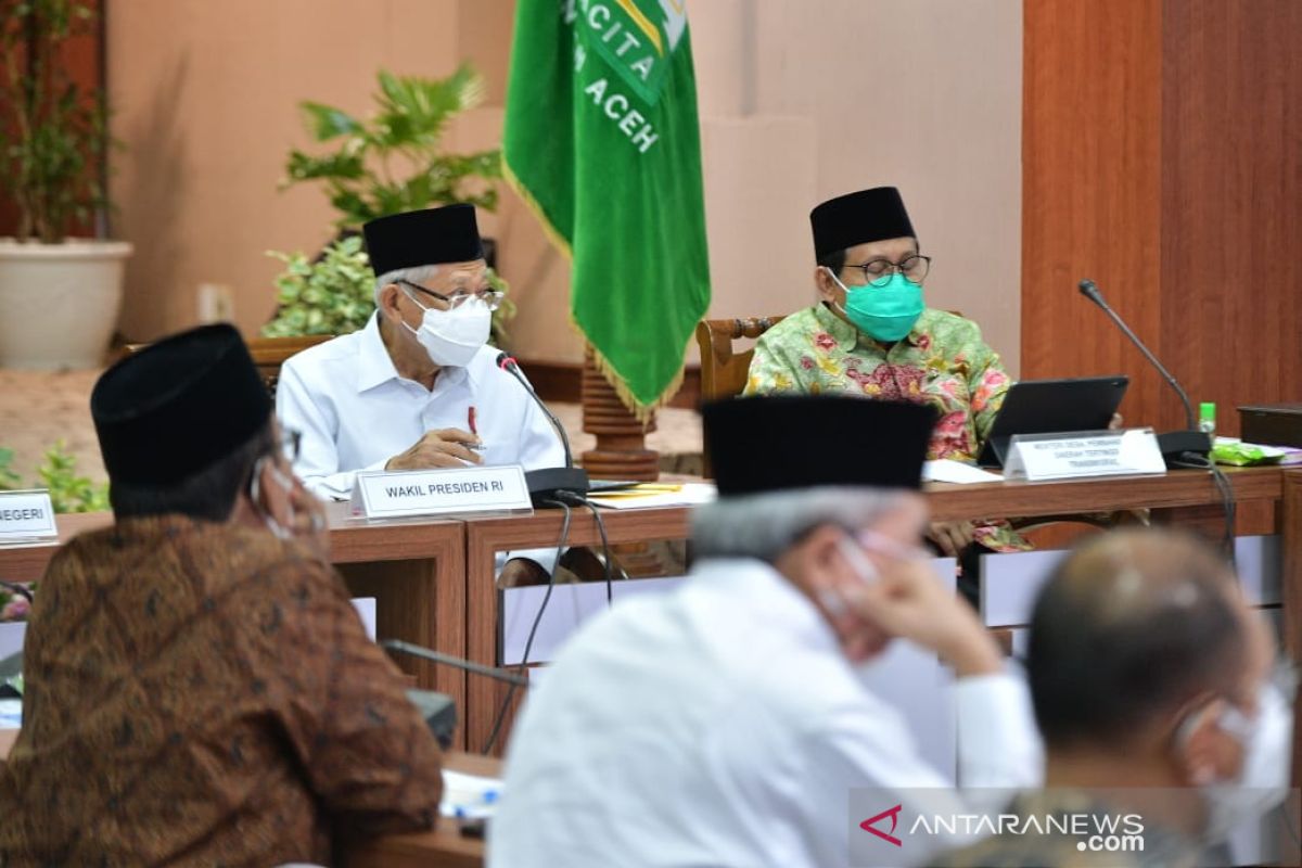 Wapres imbau Pemprov Aceh pacu penyerapan anggaran daerah