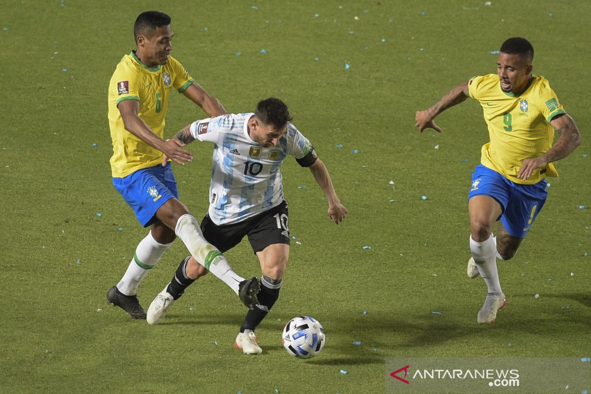 Laga Argentina lawan Brazil berakhir dengan skor kacamata