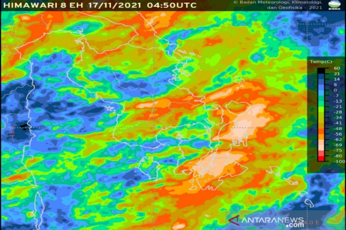 BMKG sebutkan 11 daerah di Sultra berpotensi diguyur hujan lebat