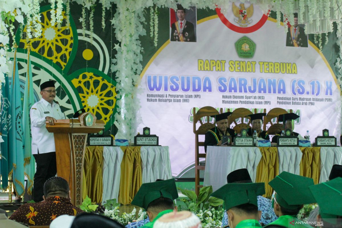 Bupati ajak wisudawan/wisudawati STAINH wujudkan Situbondo 