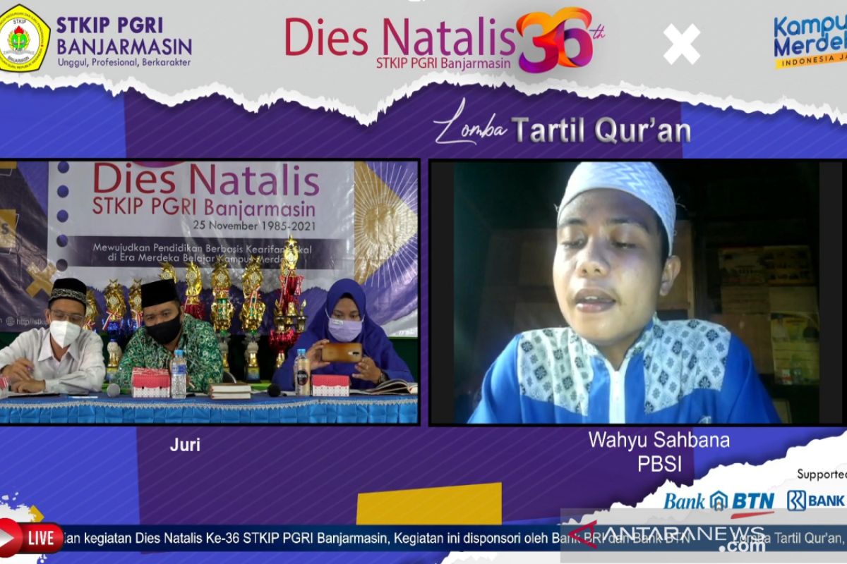 Lomba Tartil Quran ramaikan Dies Natalis ke-36 STKIP PGRI Banjarmasin