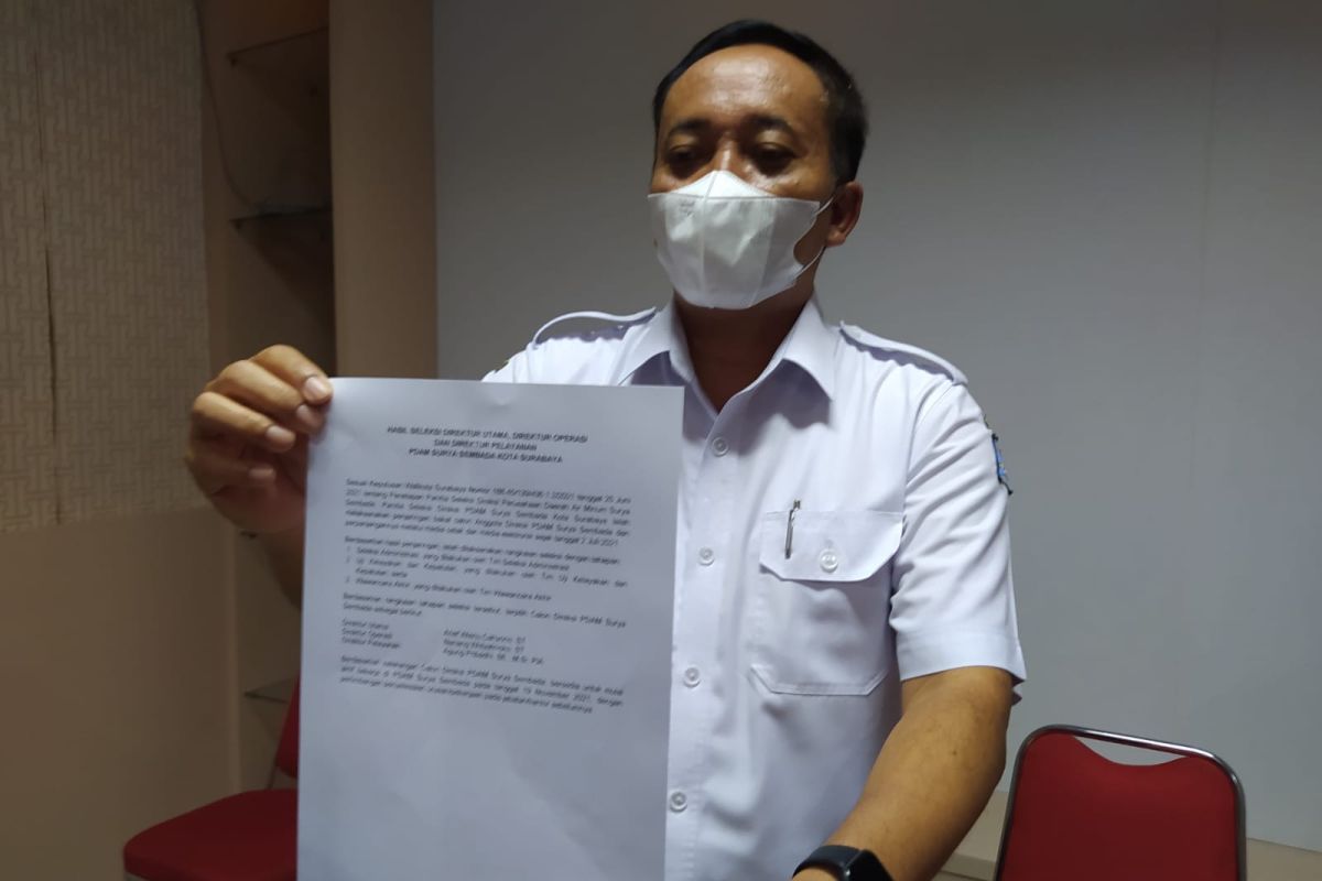 Arief Wisnu Cahyono terpilih sebagai Dirut PDAM Kota Surabaya