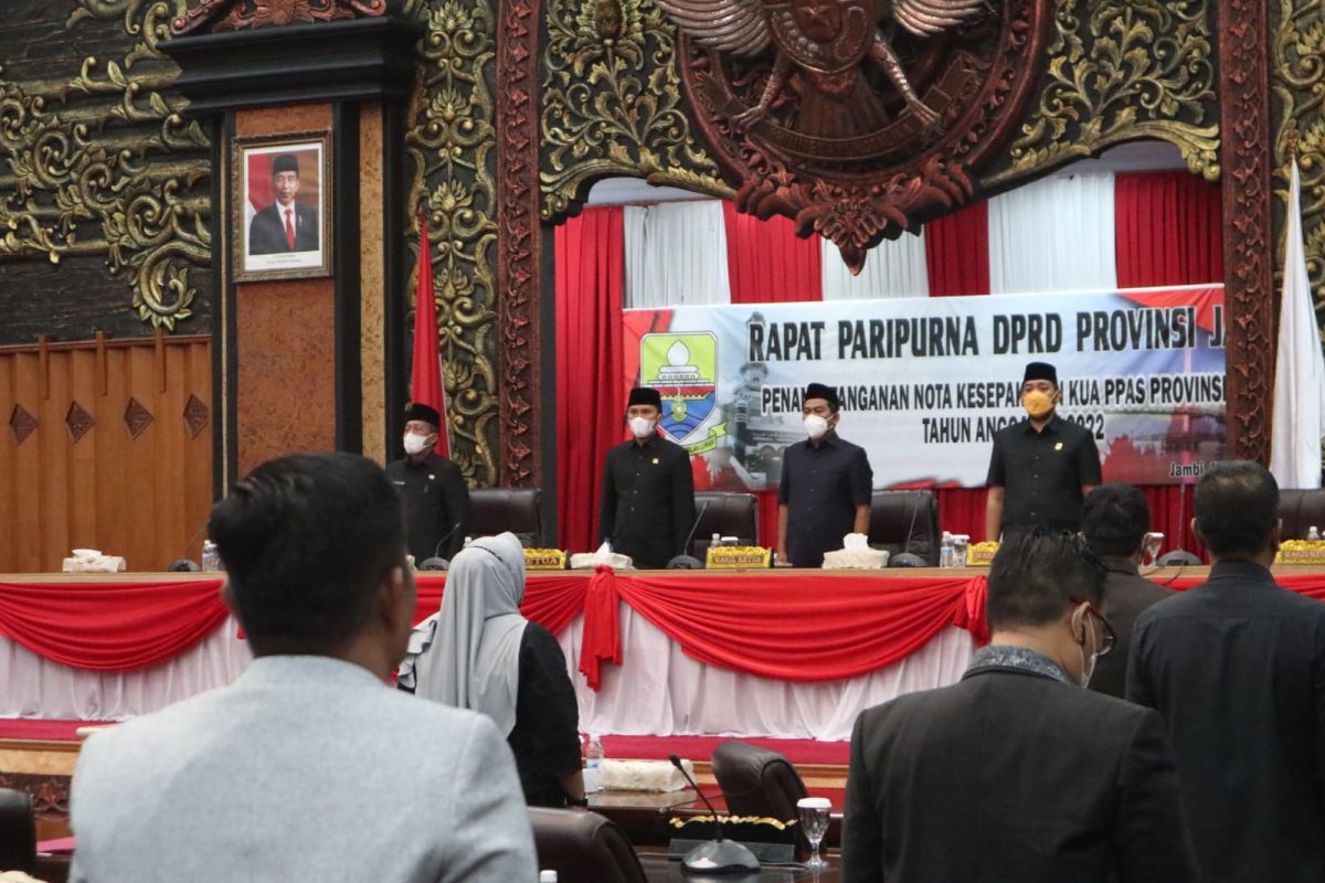 DPRD Provinsi Jambi sahkan KUA-PPAS APBD 2022