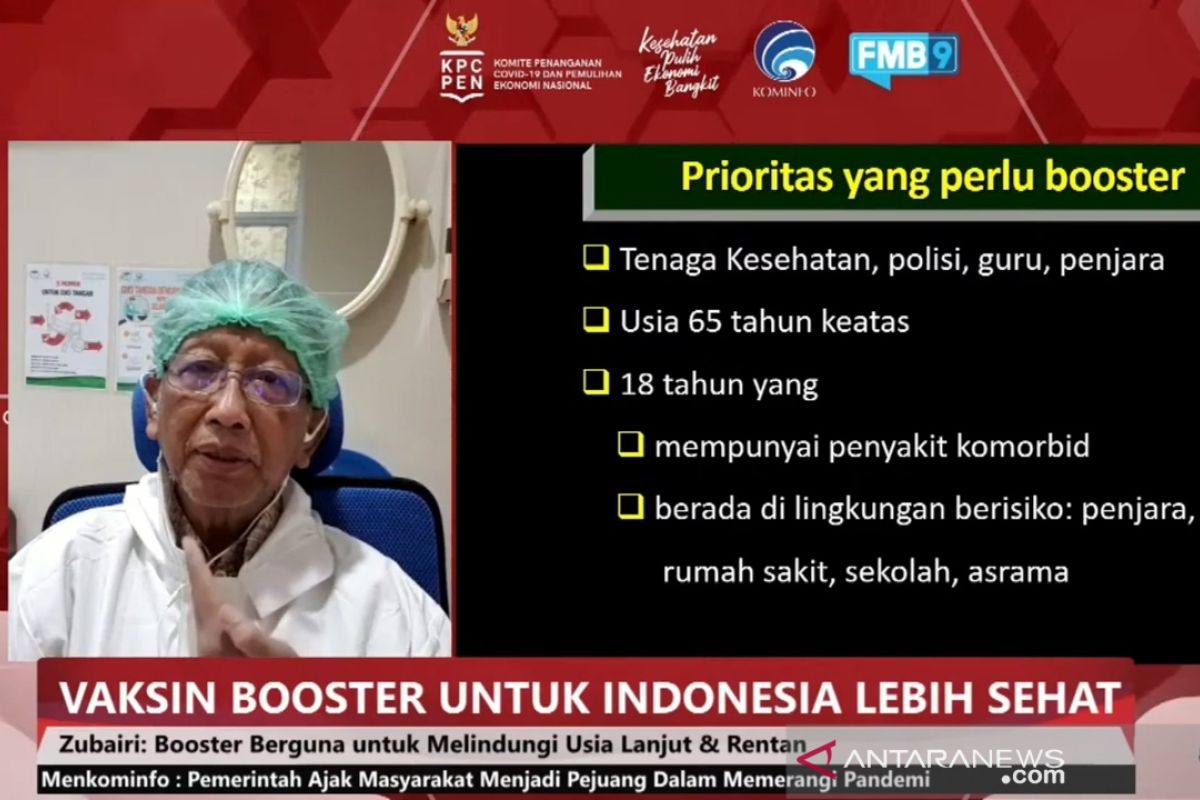 Satgas COVID-19 PB IDI: Vaksin "booster" aman