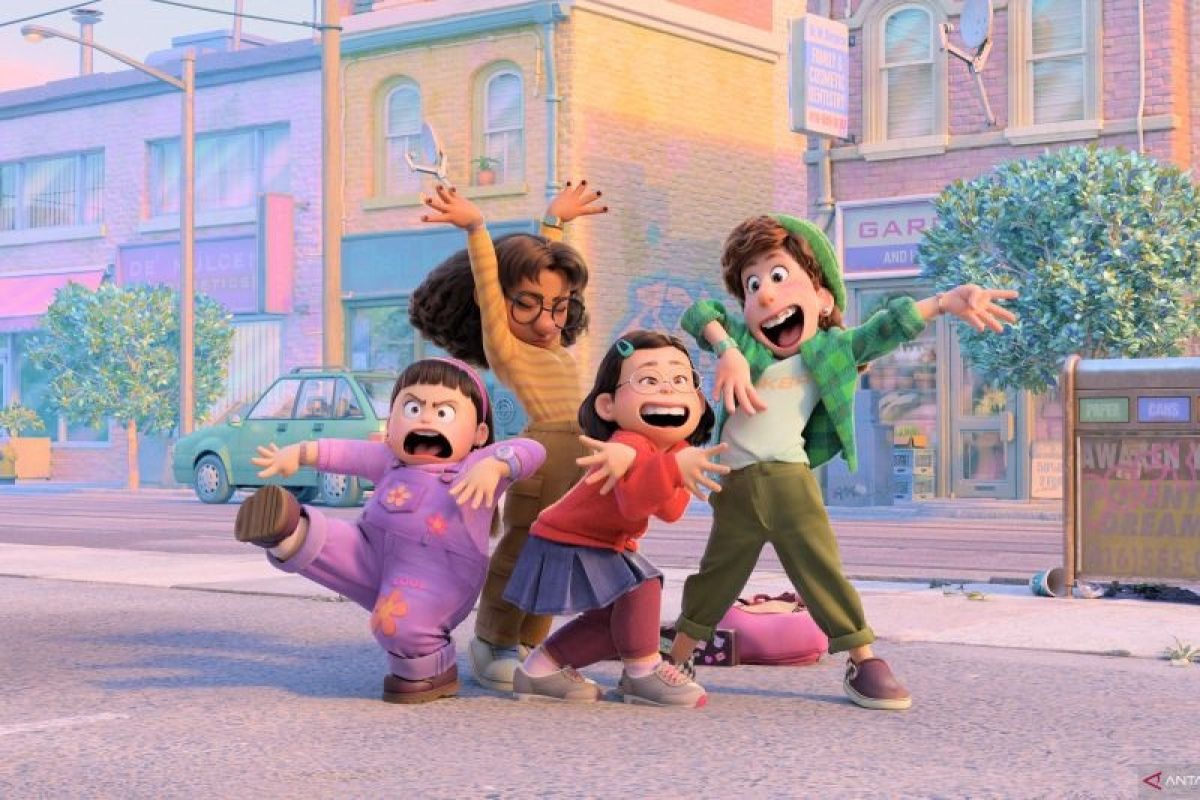 Disney dan Pixar kenalkan "boyband" pertamanya di film "Turning Red"