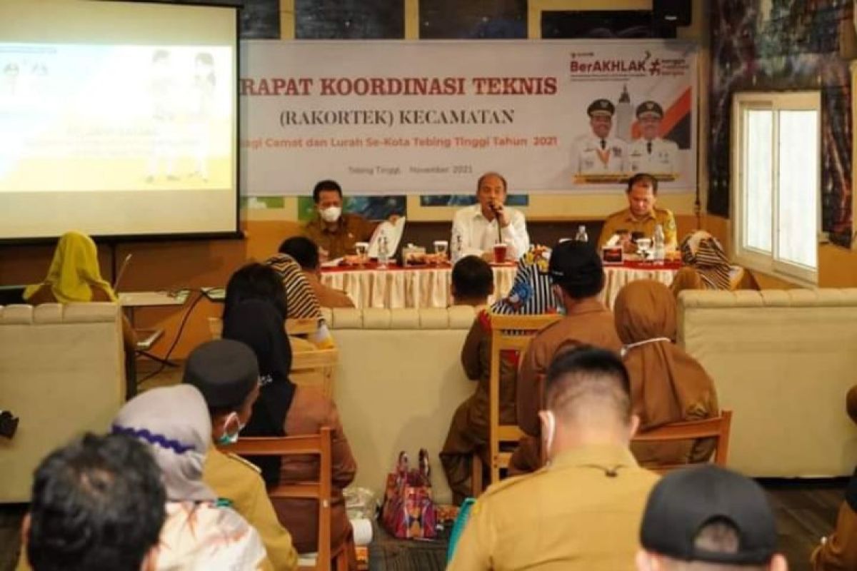 Rakor teknis camat dan lurah se-Kota Tebing Tinggi