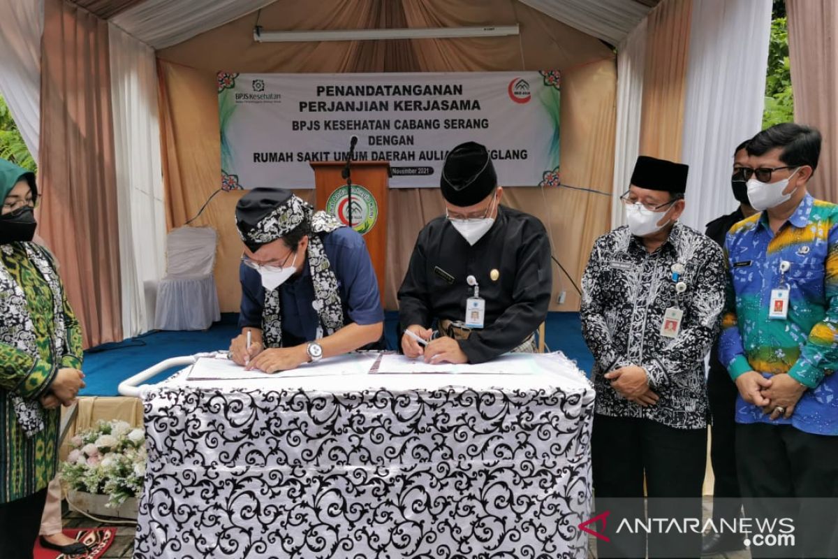 Tingkatkan pelayanan kesehatan, RSUD Aulia Pandeglang MOU dengan BPJS Kesehatan